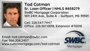 Tod Cotman Business card 